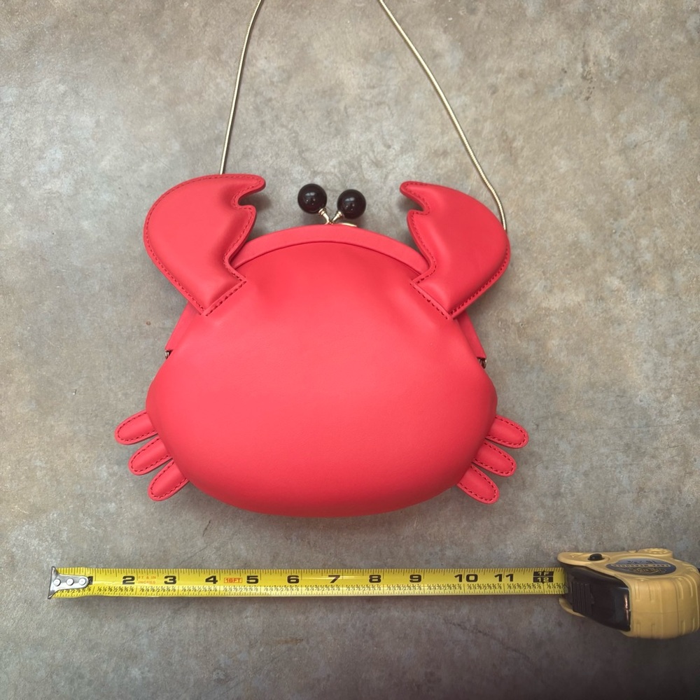 Kate Spade “Make a Splash” Crab Novelty Crossbody Bag – Red, NWOT - Picture 6 of 7